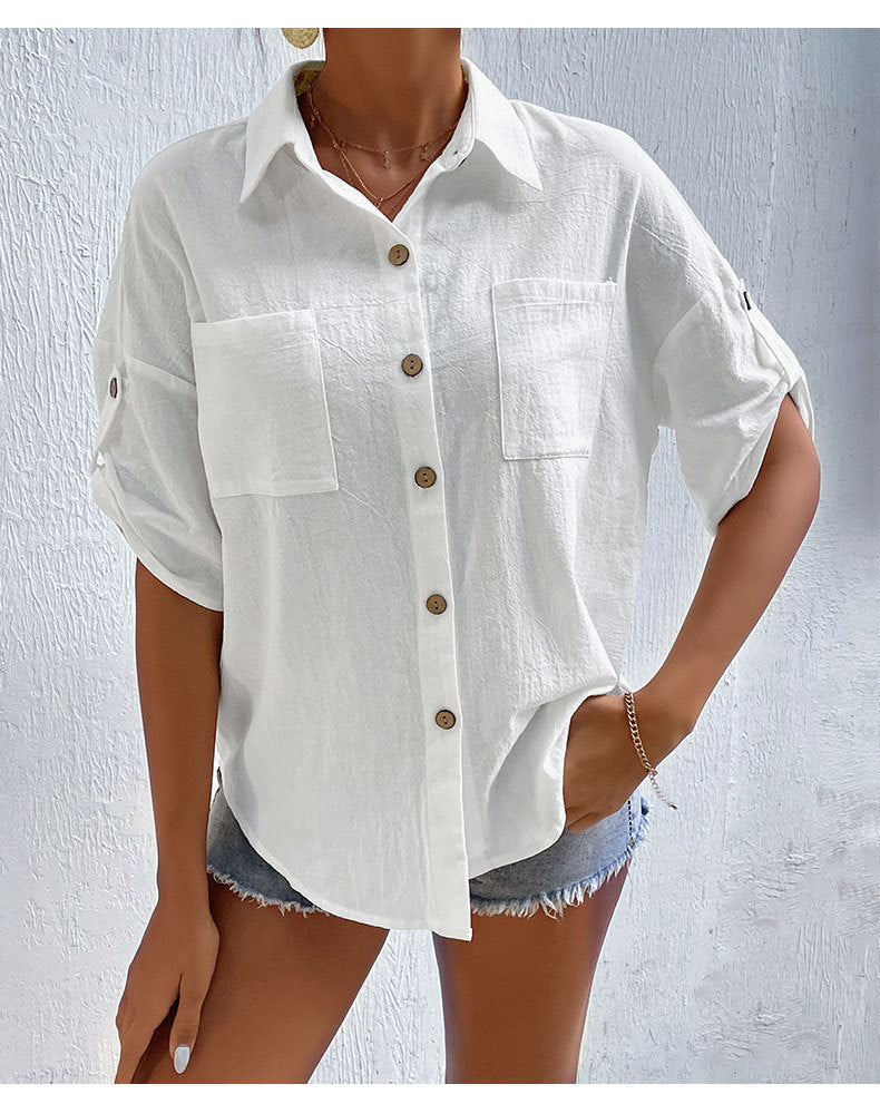 SAINE – Linen Button-Up Shirt