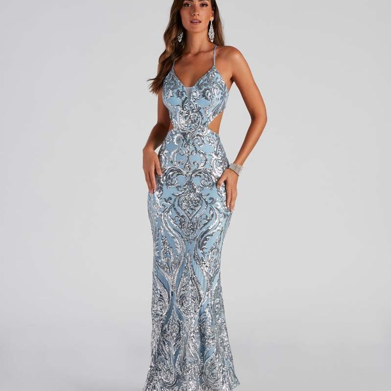 CANRI – Maxikleid mit Pailletten für den Abend