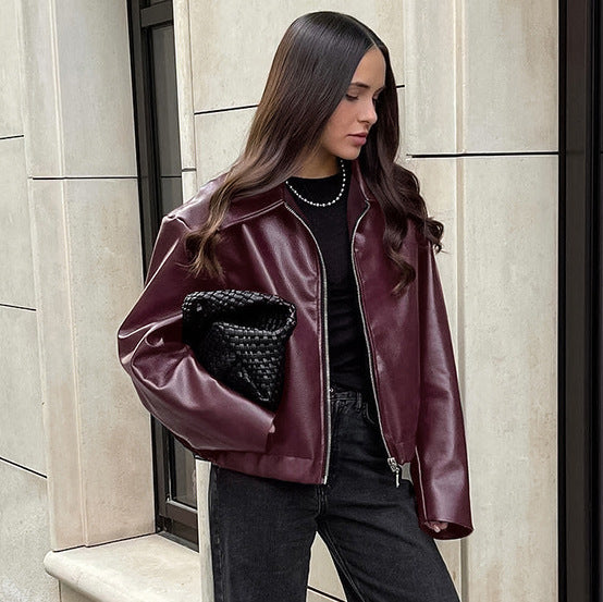 SERA - Women's Vegan Leather Jacket