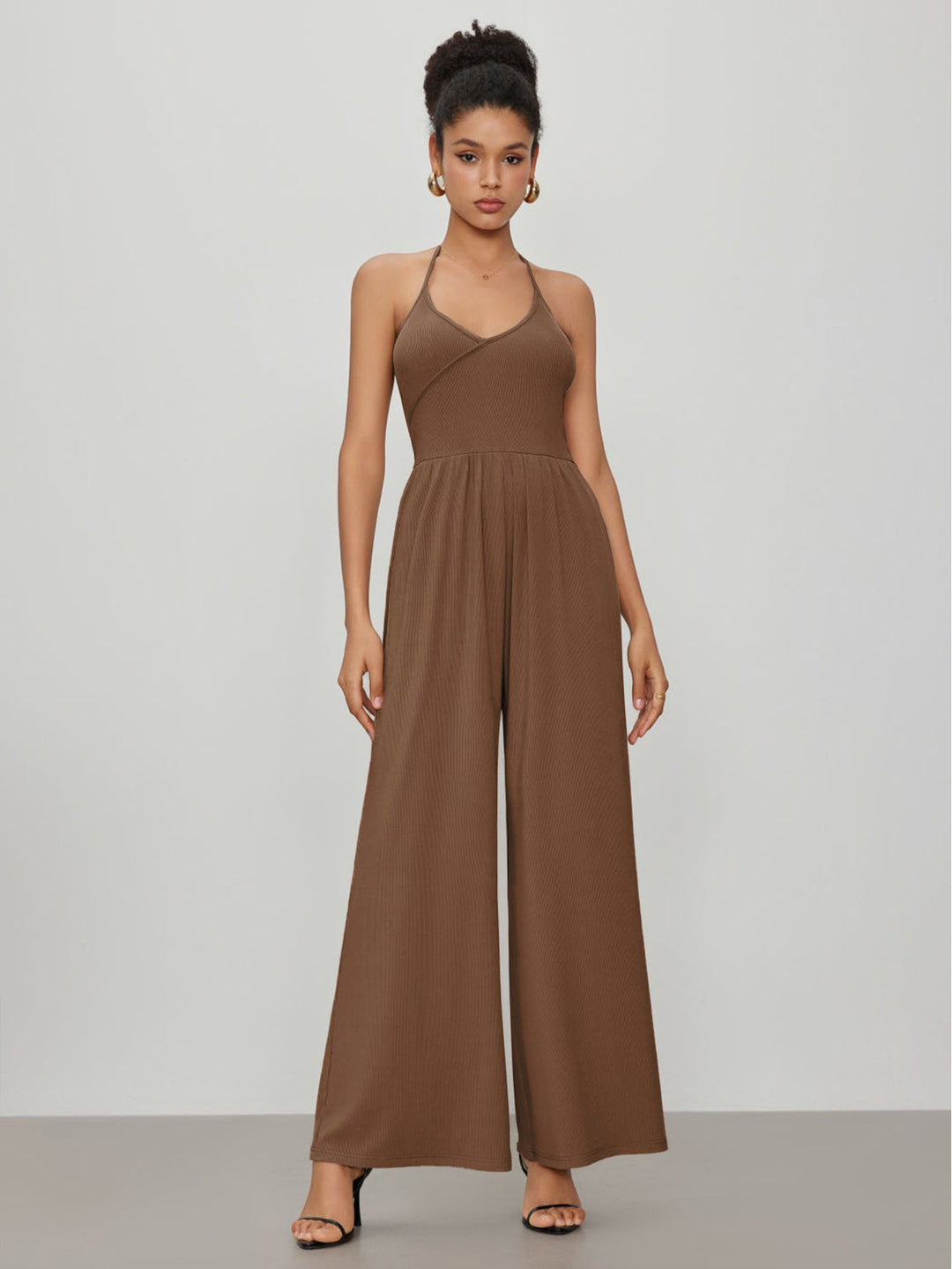 ALINA – Halterneck Jumpsuit with Pockets