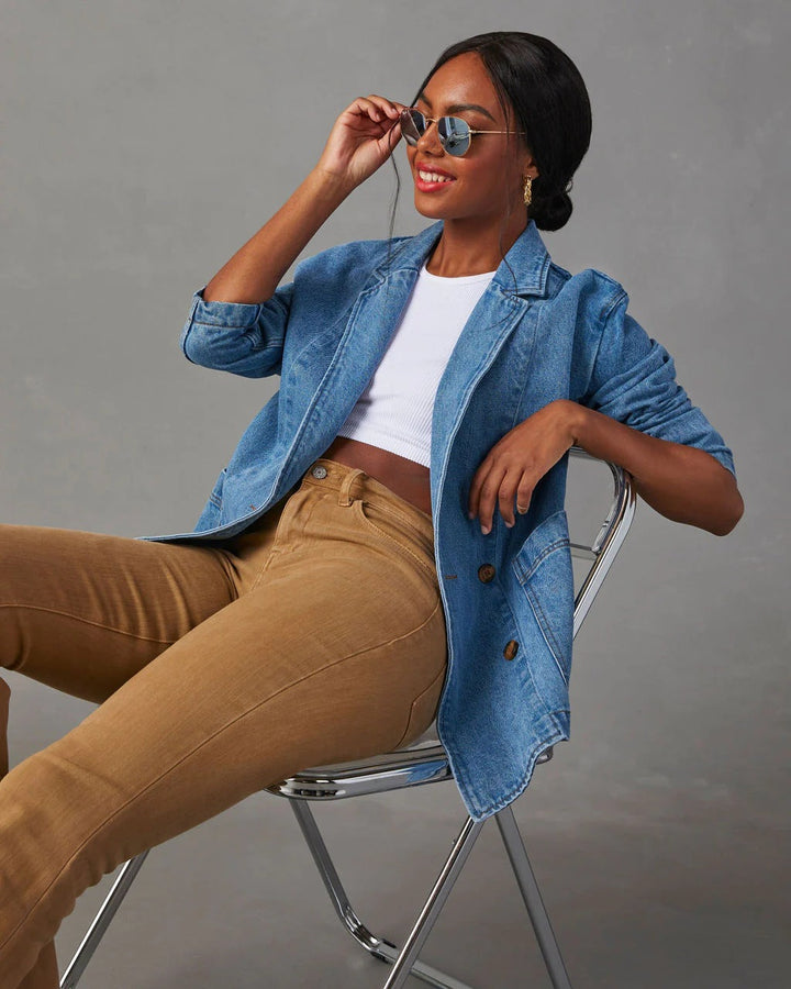 SELLA – Women’s Denim Blazer Jacket