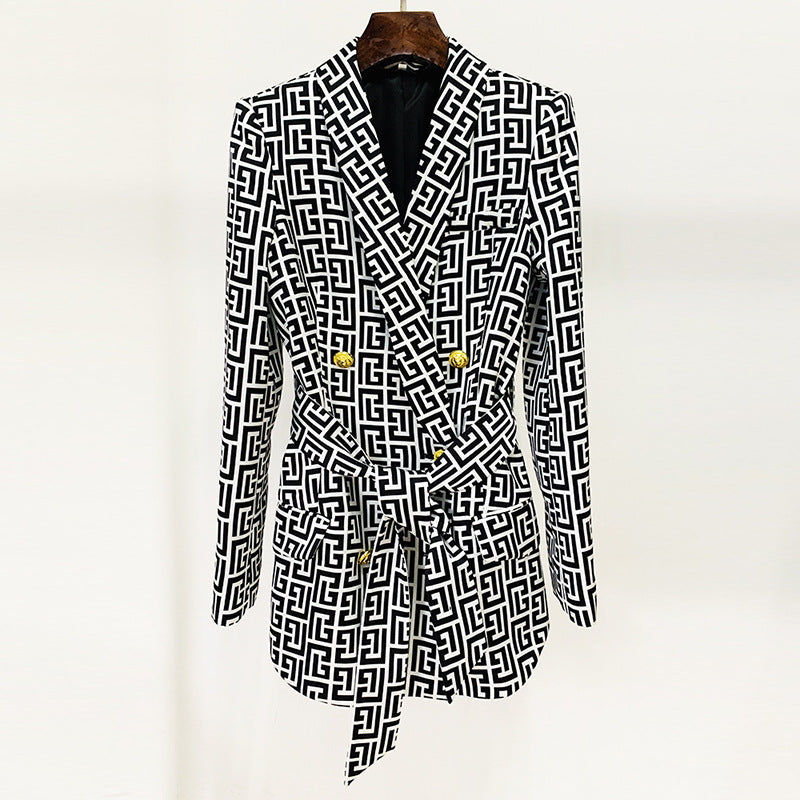 ALYS – Women's Monogram Double-Breasted Suit Set