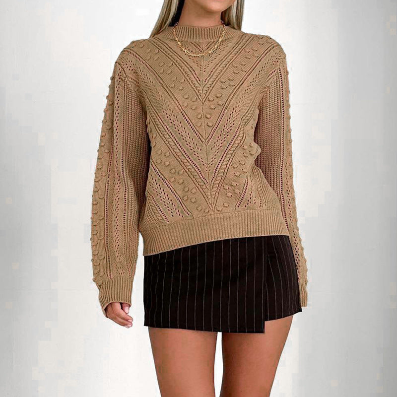 MAXSON – Textured Patterned Knit Sweater