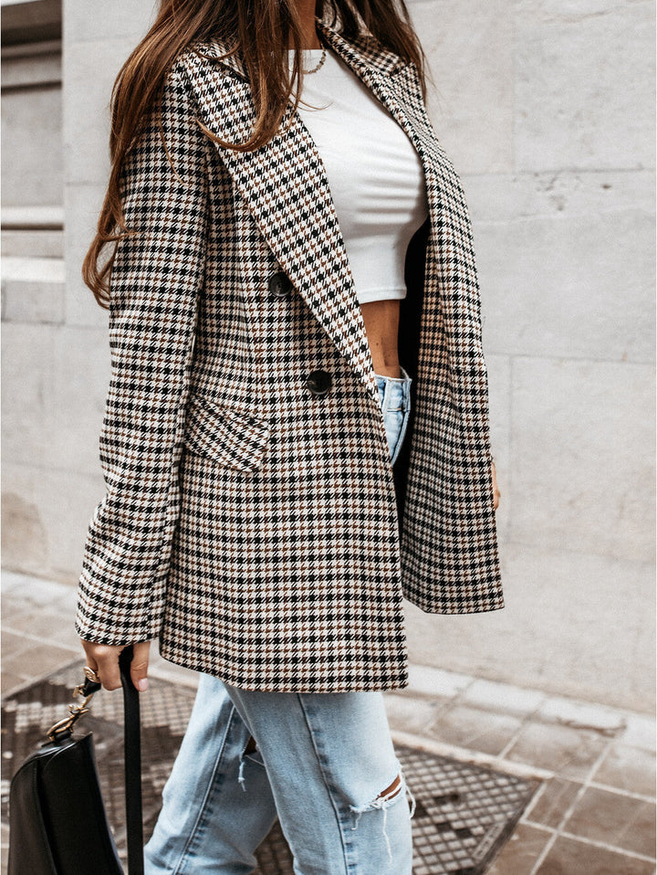 ZARA – Women’s Checkered Blazer