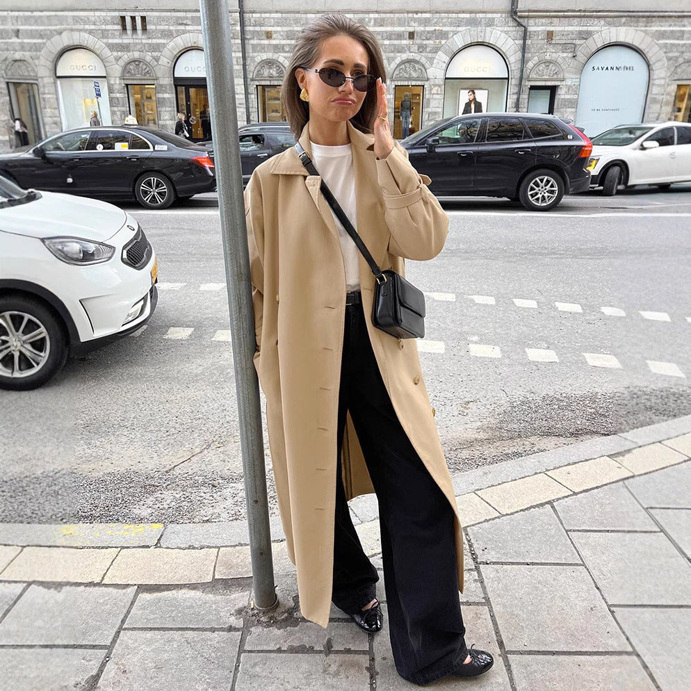 AIOFE - Timeless Belted Trench Coat