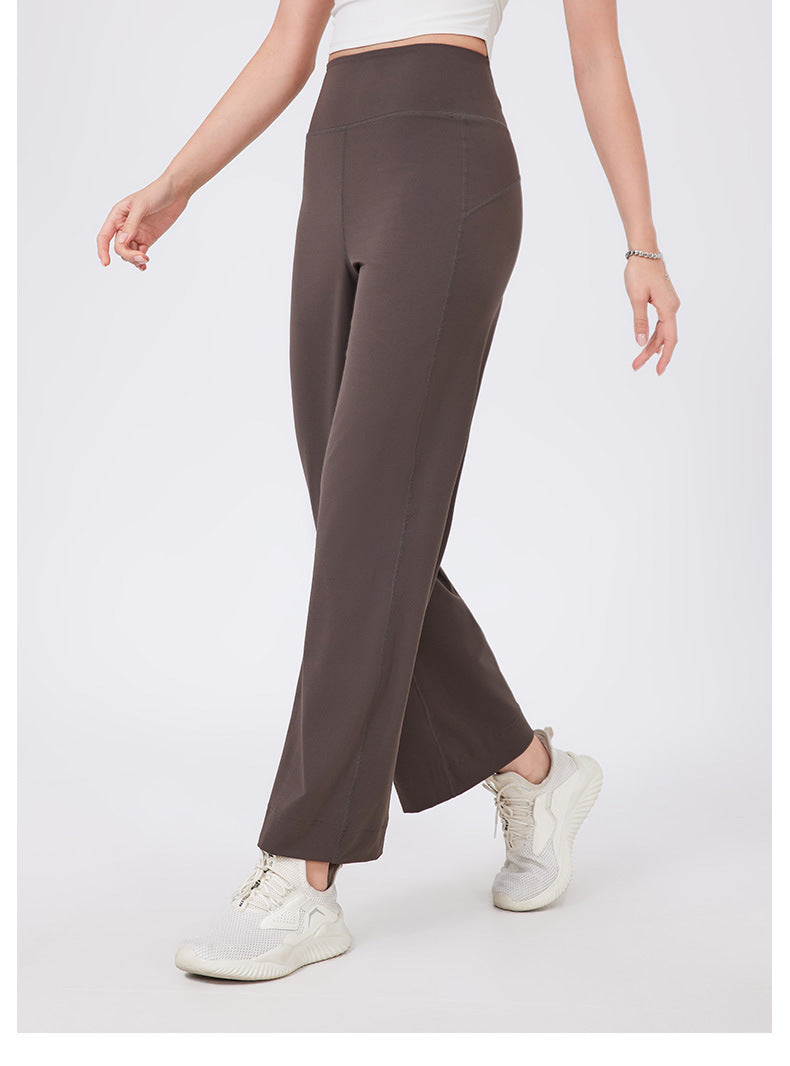 SDEL - High-Waist Wide-Leg Stretch Pants