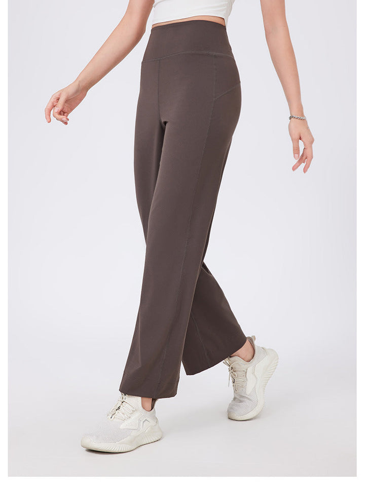 SDEL - High-Waist Wide-Leg Stretch Pants