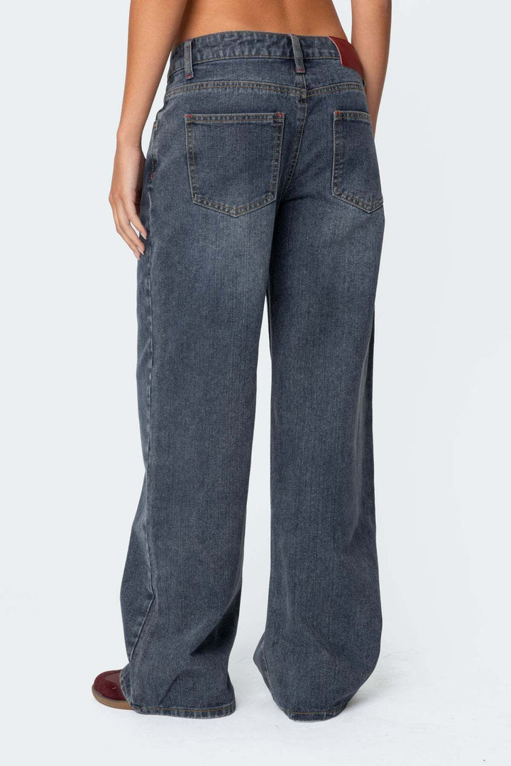 JACKIE - Women’s Low-Waisted Vintage Denim Jeans
