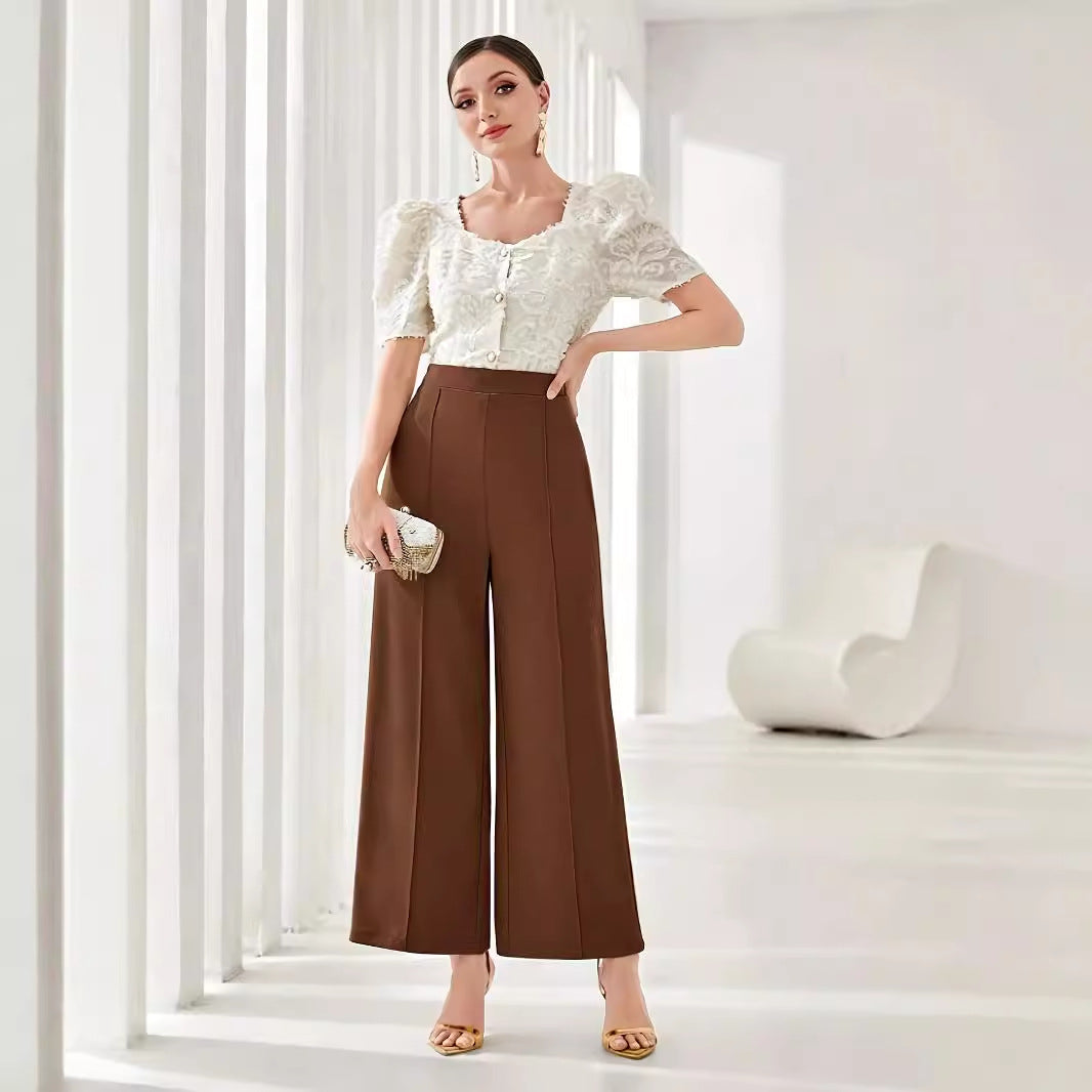 NURI – Relaxed Fit High-Waist Suit Pants