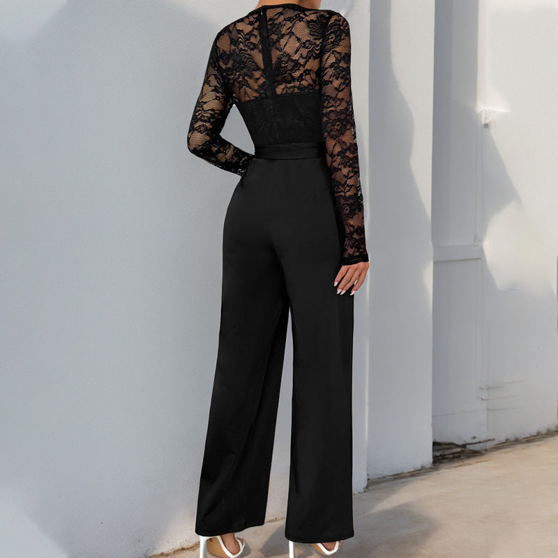 ZARAH – Elegant Lace Halter Jumpsuit