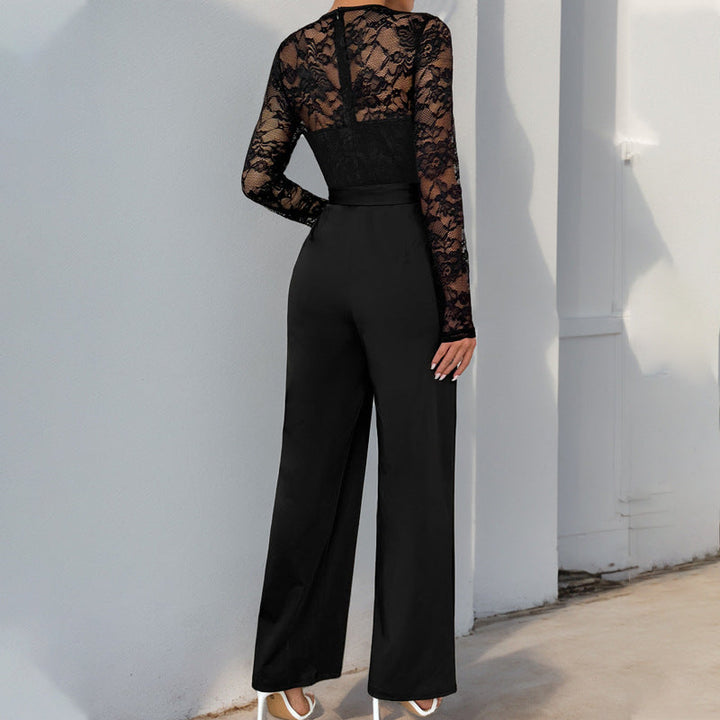 ZARAH – Elegant Lace Halter Jumpsuit