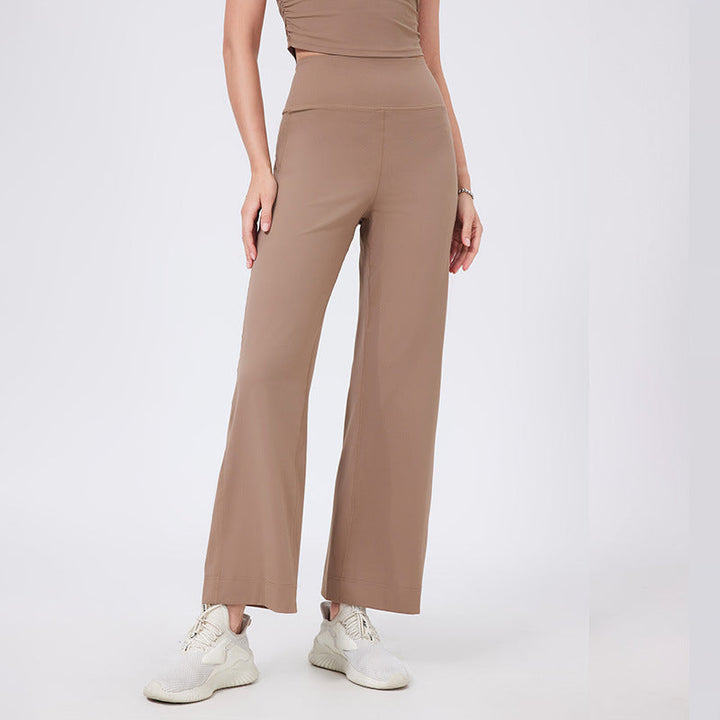 SDEL - High-Waist Wide-Leg Stretch Pants
