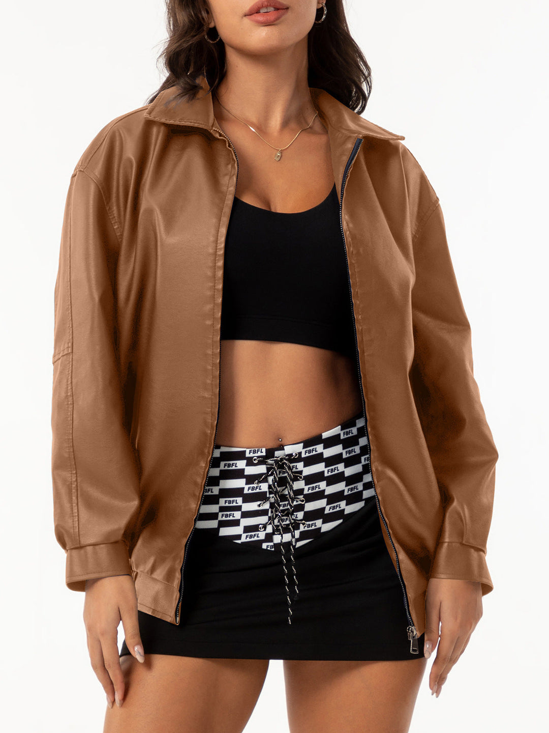 ZARIA – Vegan Leather Jacket
