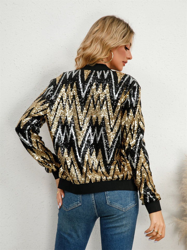 ONDINA – Sequin Bomber Jacket