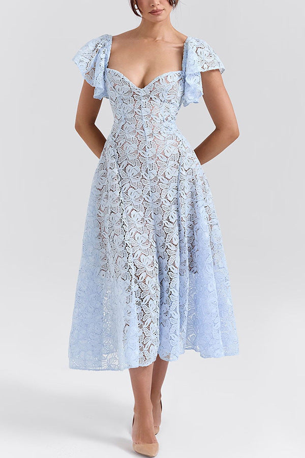 LARE – Elegant Lace Midi Dress
