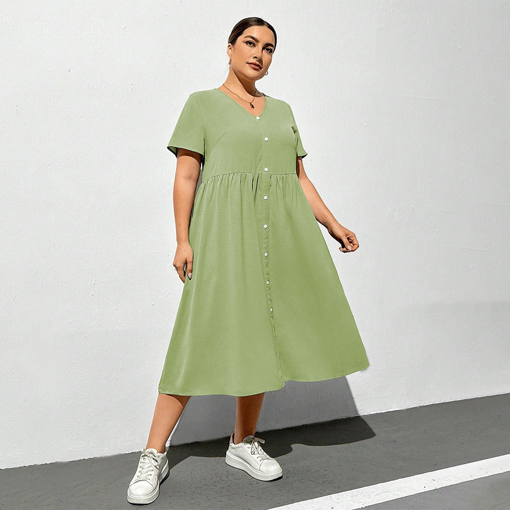 TIAMA - Button Midi Dress