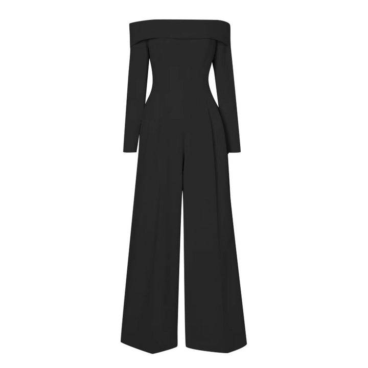 BELLA – Women's Off-Shoulder Wide-Leg Jumpsuit