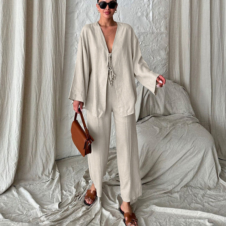 RUMI – Relaxed Cotton Two-Piece Loungewear Set