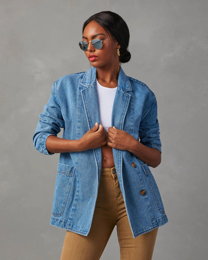 SELLA – Women’s Denim Blazer Jacket