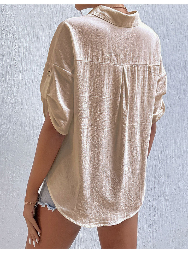 SAINE – Linen Button-Up Shirt