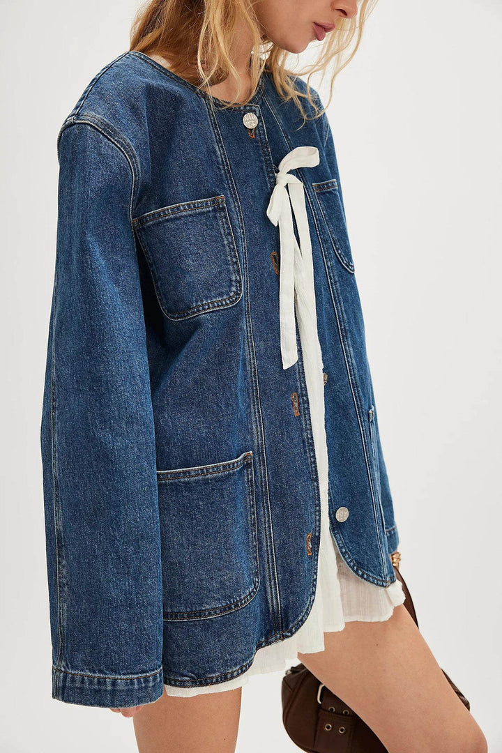 YLENIA - Oversized Denim Jacket