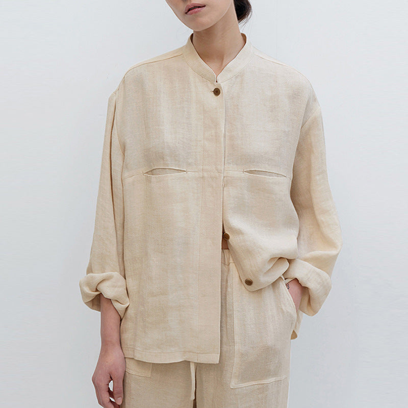 NOVAM – Women's Oversized Linen Shirt