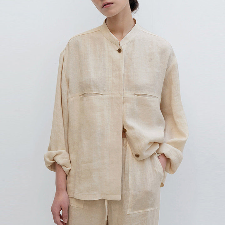 NOVAM – Women's Oversized Linen Shirt