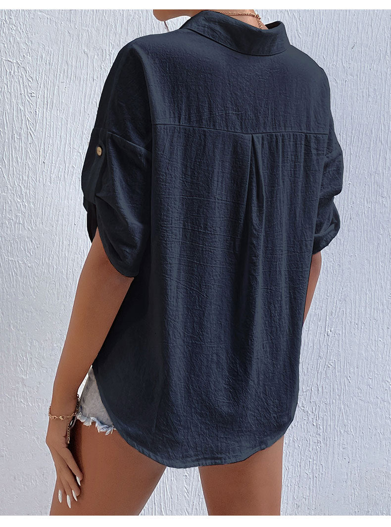 SAINE – Linen Button-Up Shirt