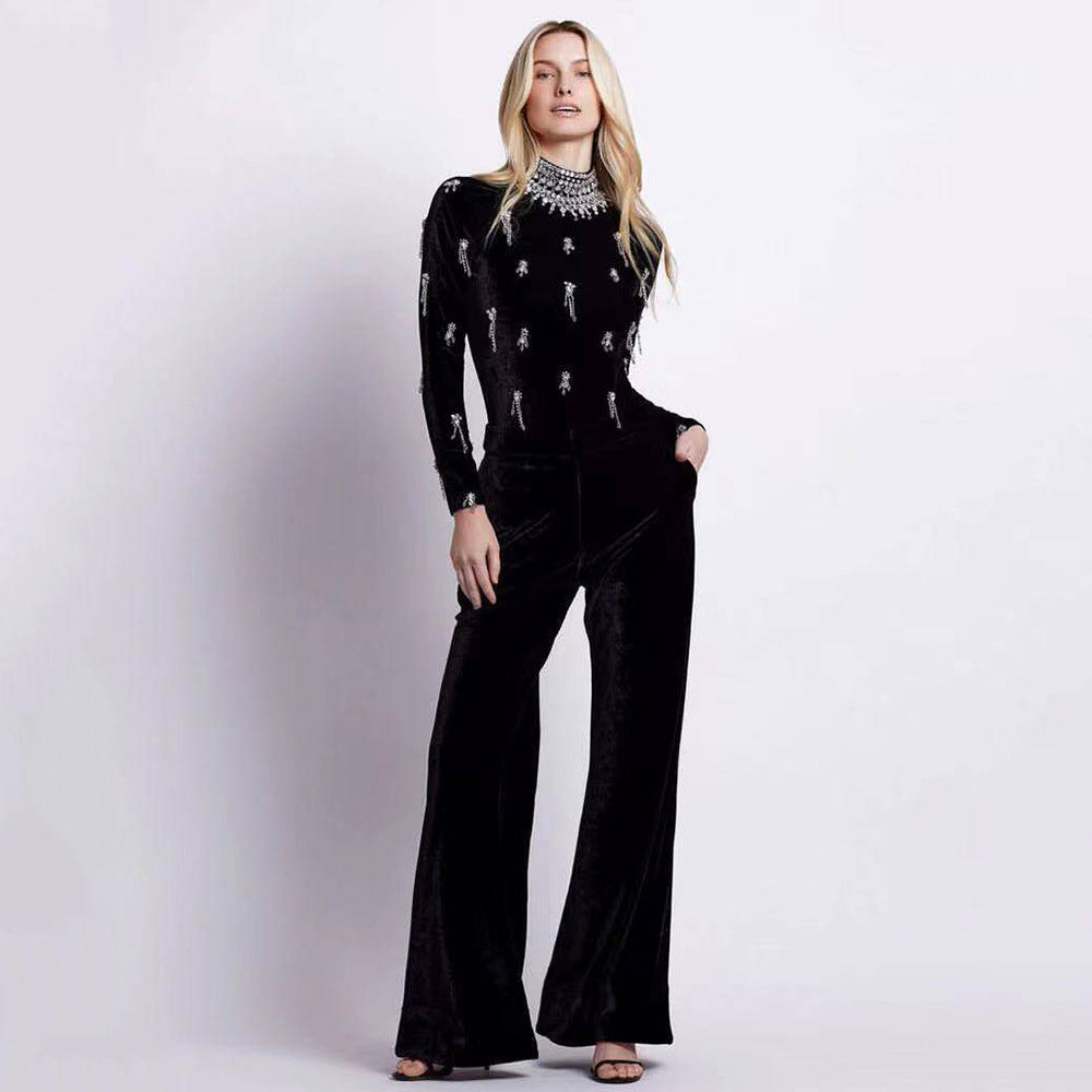 MIHARA - Jumpsuit Mit Strass