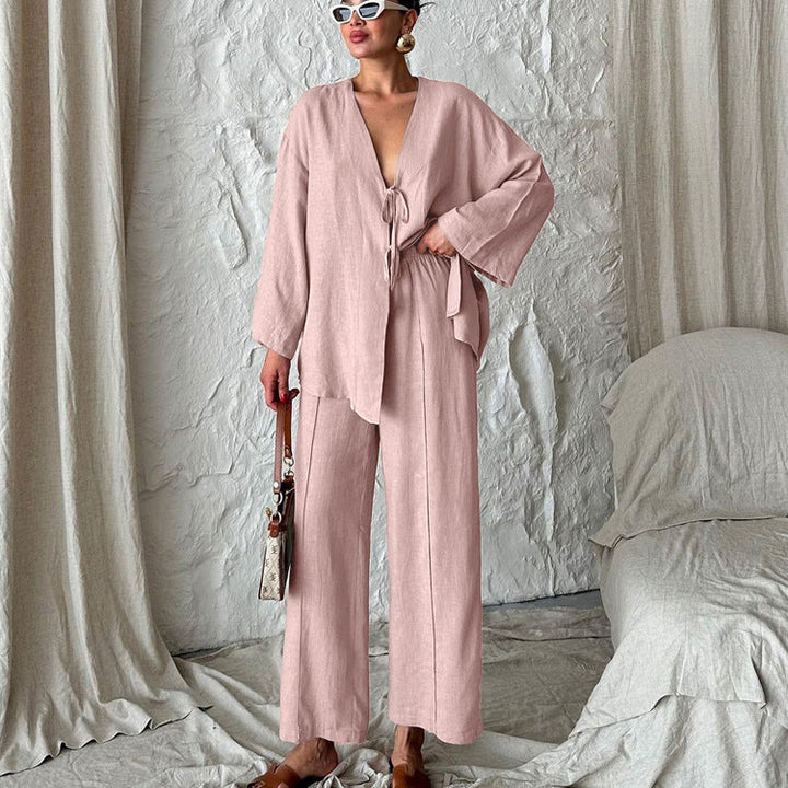 RUMI – Relaxed Cotton Two-Piece Loungewear Set