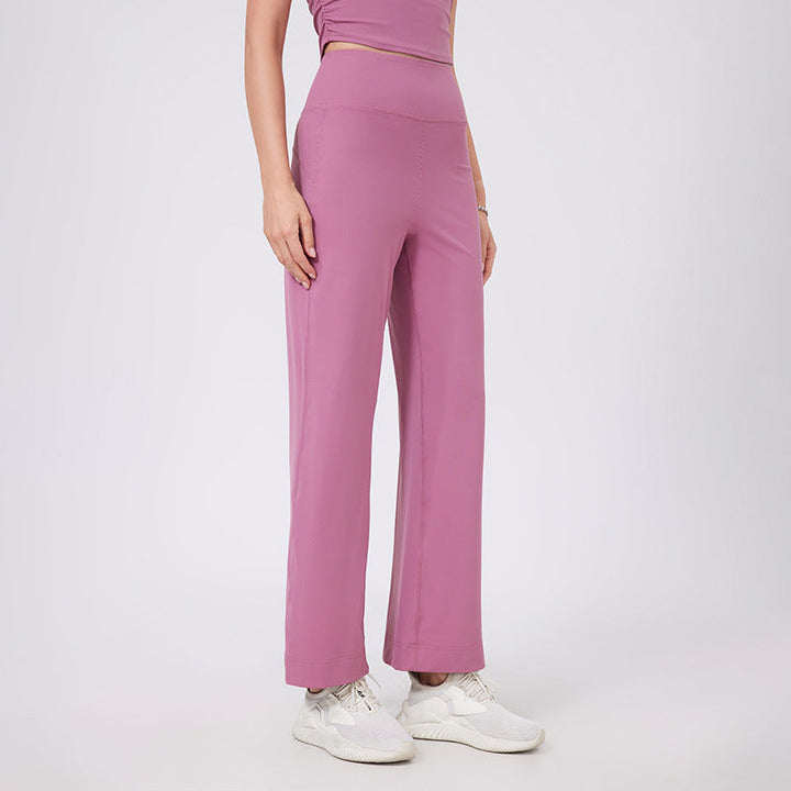 SDEL - High-Waist Wide-Leg Stretch Pants