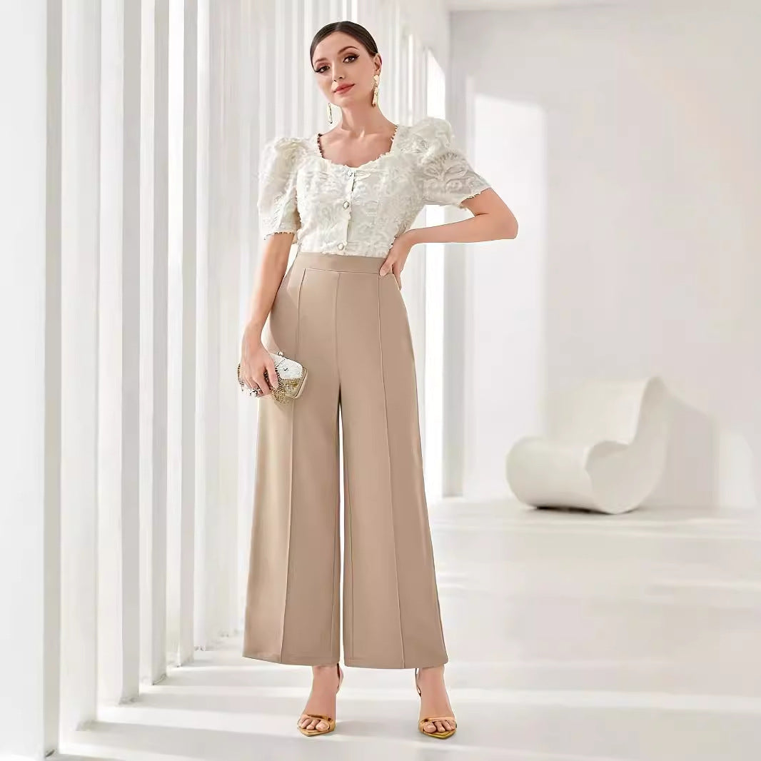 NURI – Relaxed Fit High-Waist Suit Pants