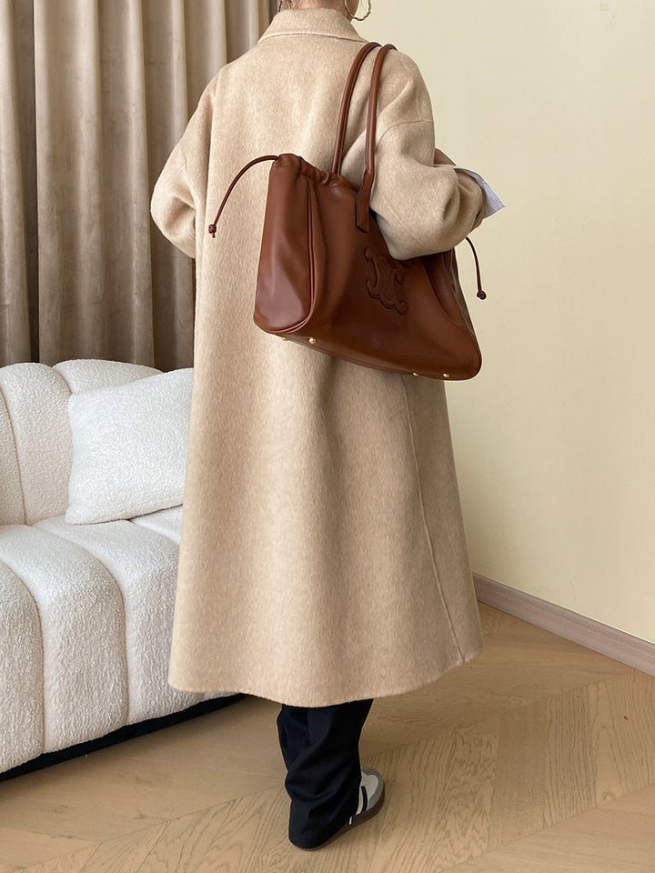 MARBLE - Women's Elegant Wool-Blend Double-Breasted Coat