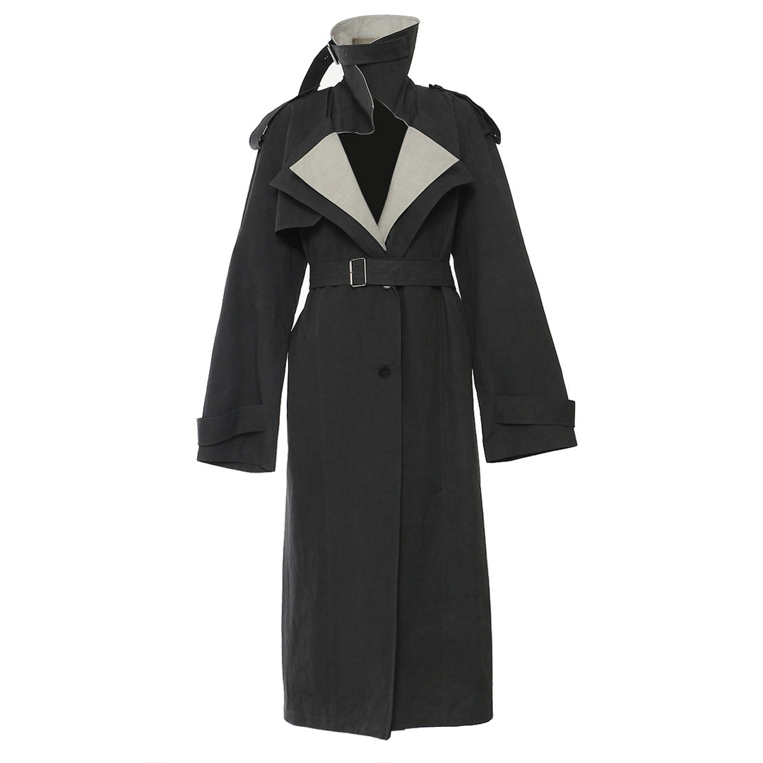 VIND - Damen Trenchcoat mit Gürtel