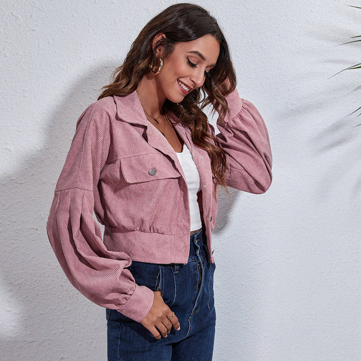 GALO - Women's Cropped Corduroy Jacket