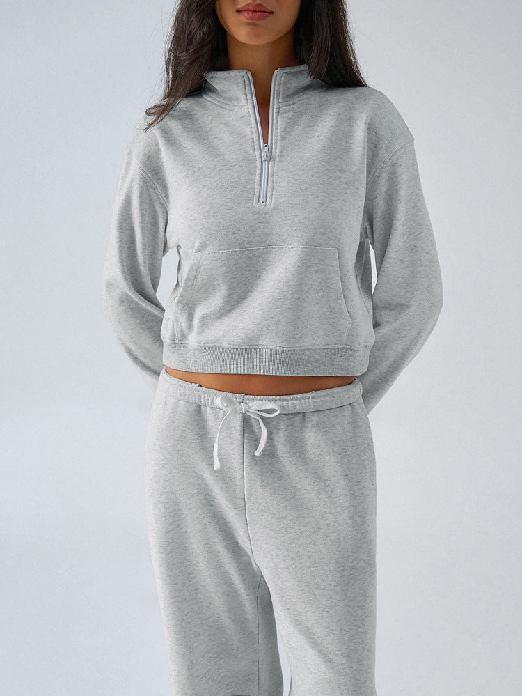 RAINEE - Women’s Two-Piece Half-Zip Hoodie Sweat Set