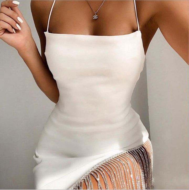 SOPHI – Elegant Fringe Bodycon Mini Dress
