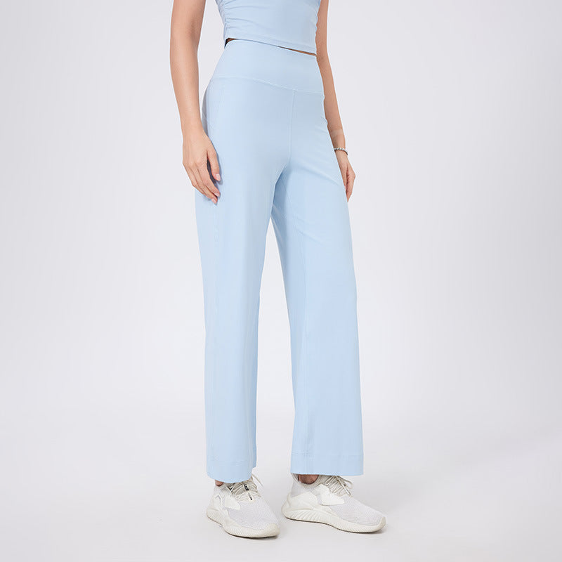 SDEL - High-Waist Wide-Leg Stretch Pants