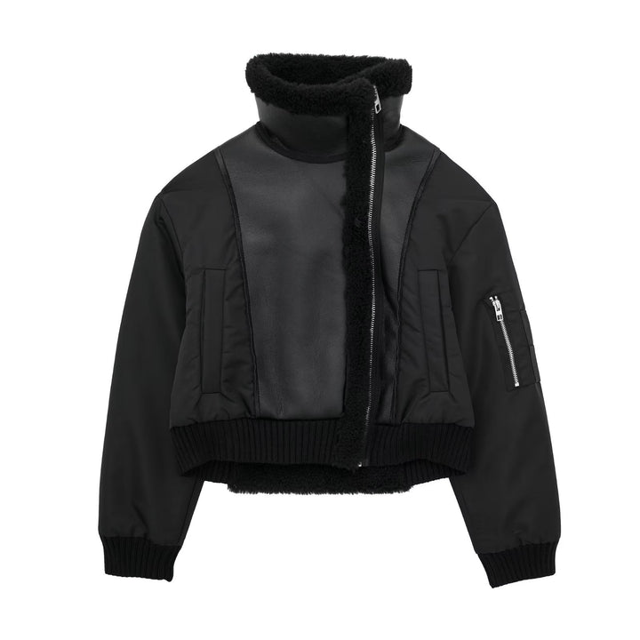 ROWYN – Shearling Vegan Bomber Jacket