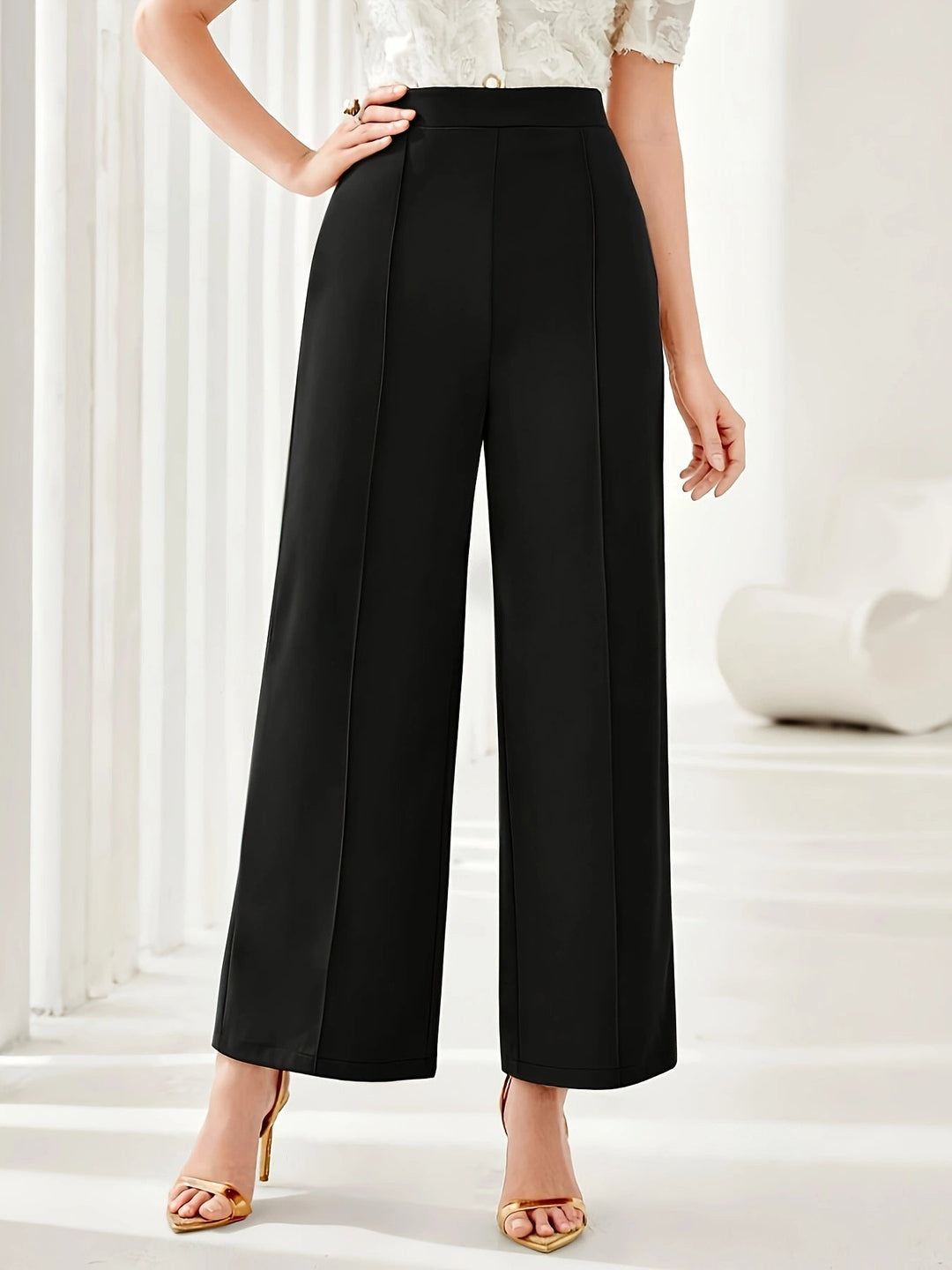 NURI – Relaxed Fit High-Waist Suit Pants