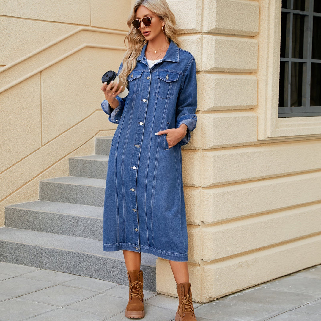 LEONA – Denim Duster Jacket
