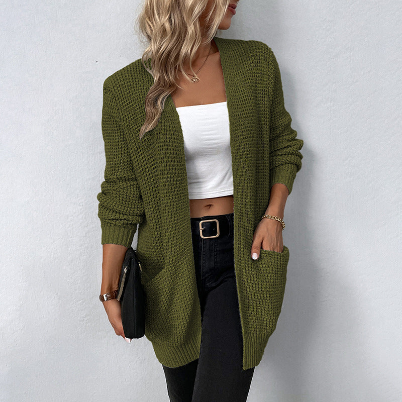 CHARIS - Women's Oversized Knit Open Cardigan