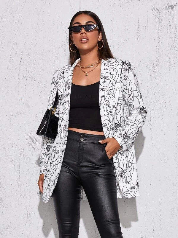 AYA – Abstract Print Blazer