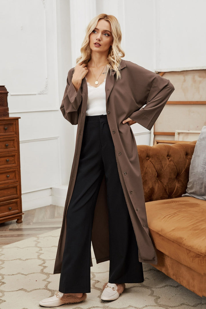 FRANCES - Longline Trench Coat for Women