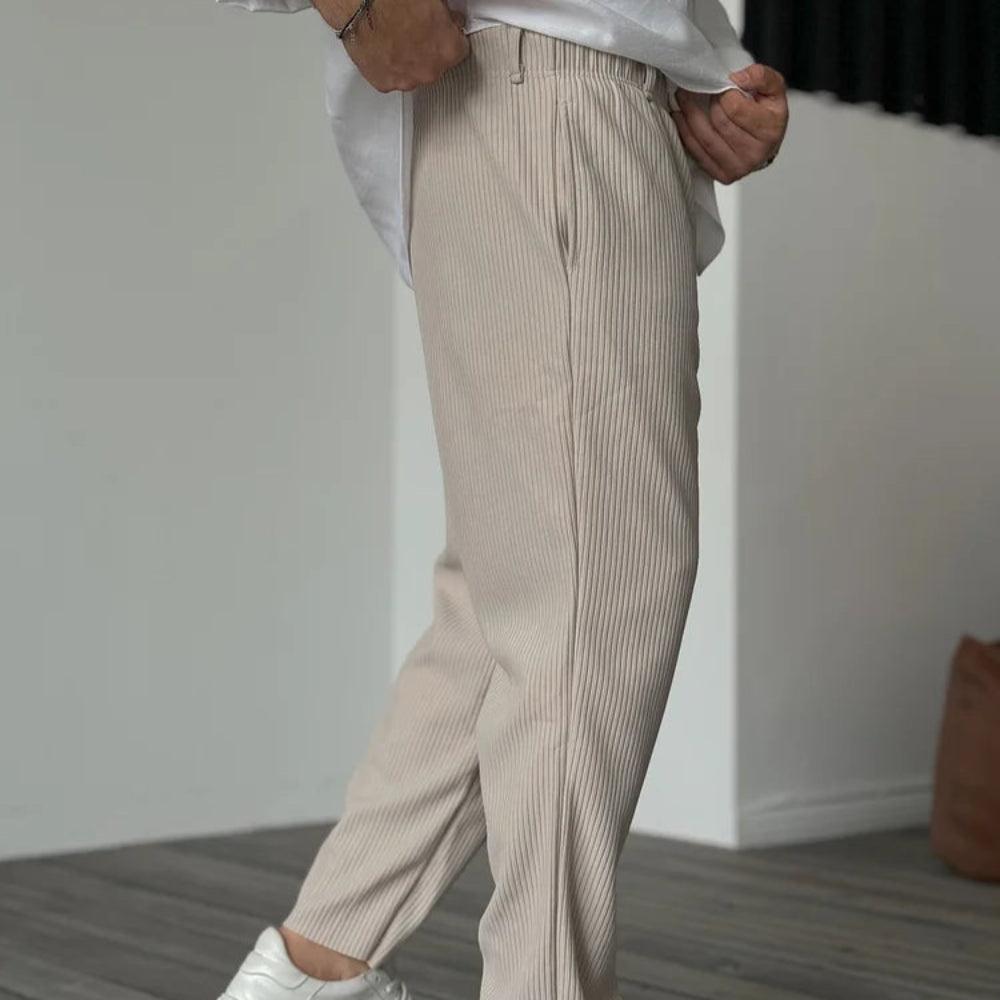 BARL - Men’s Textured Relaxed Fit Trousers