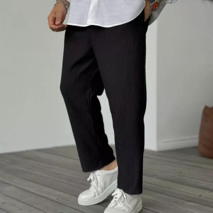 BARL - Men’s Textured Relaxed Fit Trousers