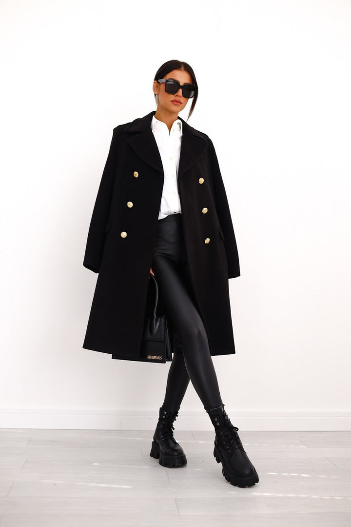 ILONA – Double Breasted Vegan Wool Coat