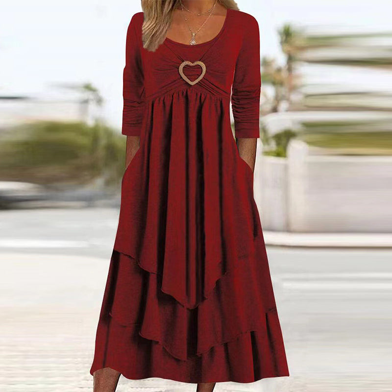 LYNA – Long Sleeve Everyday Basic Dress