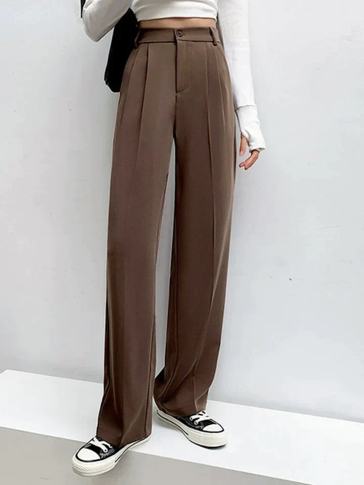 EMILIA – Wide-Leg Soft Fit Trousers