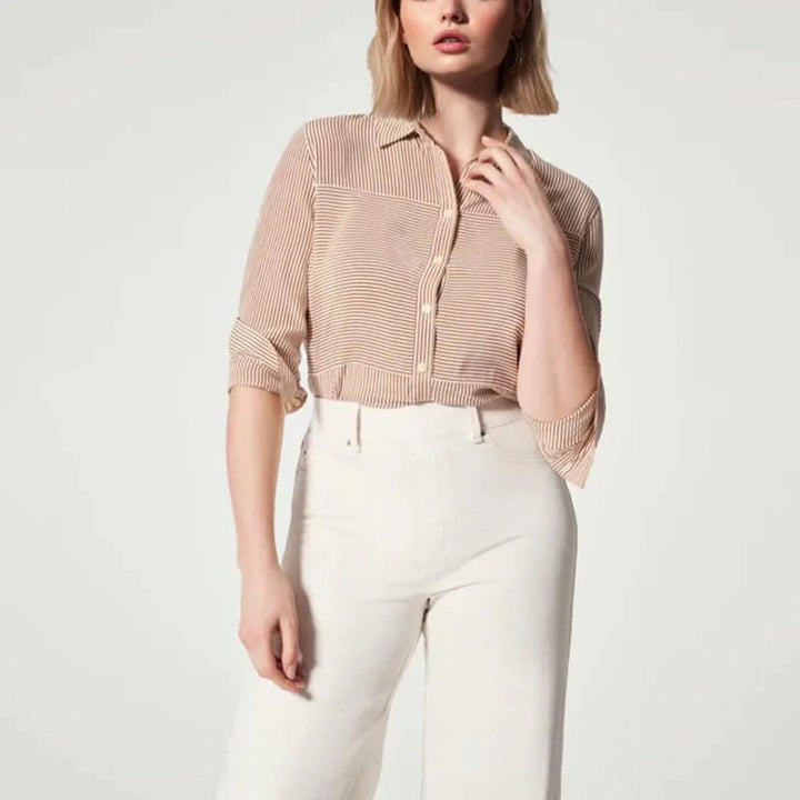 TAYLEE – Wide-Leg Pull-On Stretch Jeans